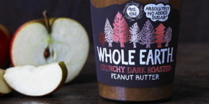 Whole Earth Dark Roasted peanut butter with apple